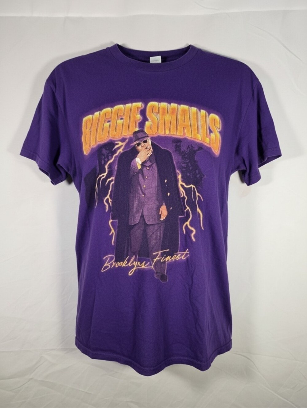 Biggie Smalls Purple Graphic Short Sleeve Tee - Picture 3 of 3